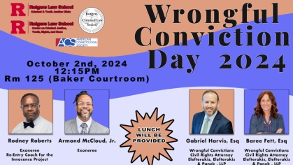 Wrongful Conviction Day 2024: Preventing Injustice and Constructing a Legacy of Dignity Wrongful Conviction Day 2024: Preventing Injustice and Constructing a Legacy of Dignity