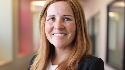 woman smiling