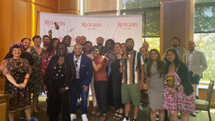 Group of people posing for a photograph