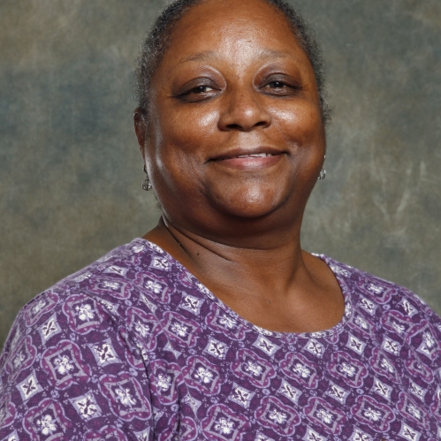 a woman smiling
