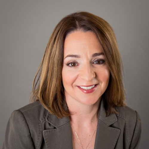 a woman smiling