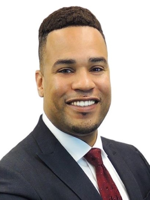 a man smiling