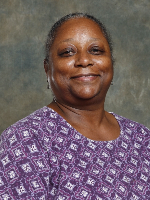 a woman smiling