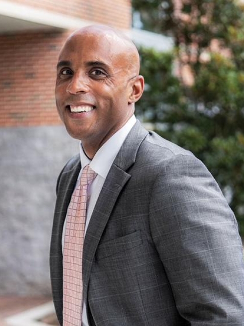 a man smiling