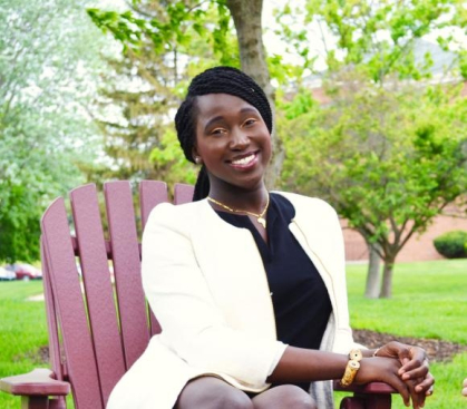 Aminata Diallo, graduating in May 2026 from Rutgers Law in Camden.