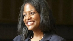 woman smiling
