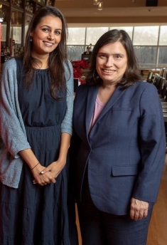 two women posing for a photograph