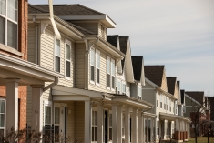 row of two story houses