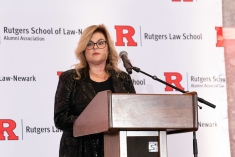 Diana Manning speaking at the 2024 Alumni Association Gala