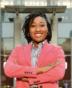 Courtney Thomas plans a career combining legal skills and a passion for social justice.