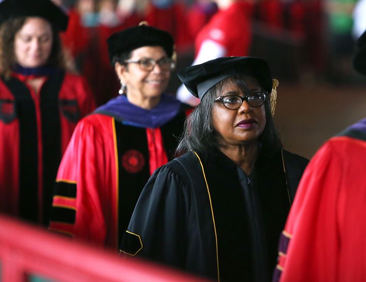Anita Hill at Rutgers Law graduation in Camden