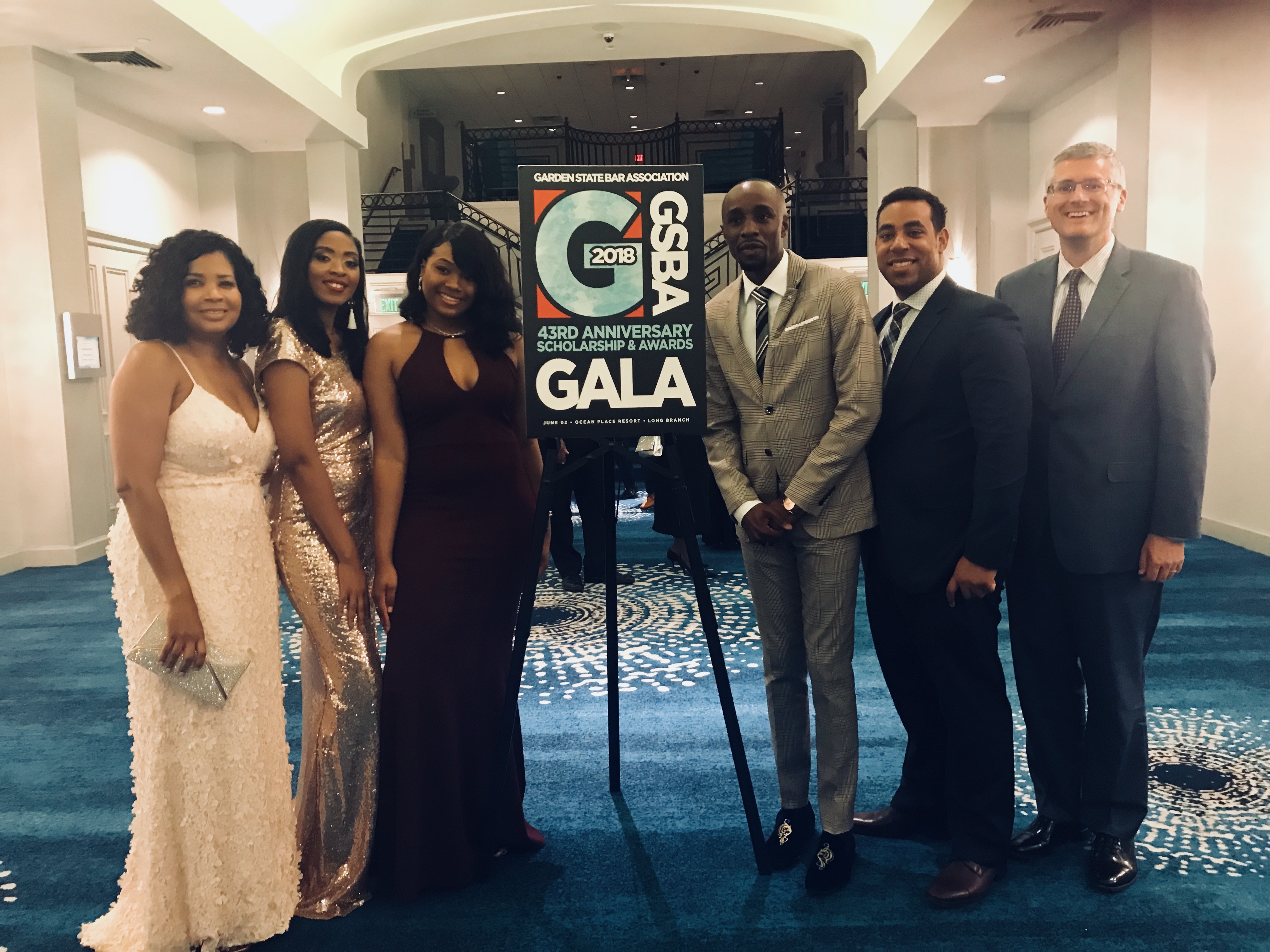 Students with Co-Dean Cahill at the GBSA Gala.