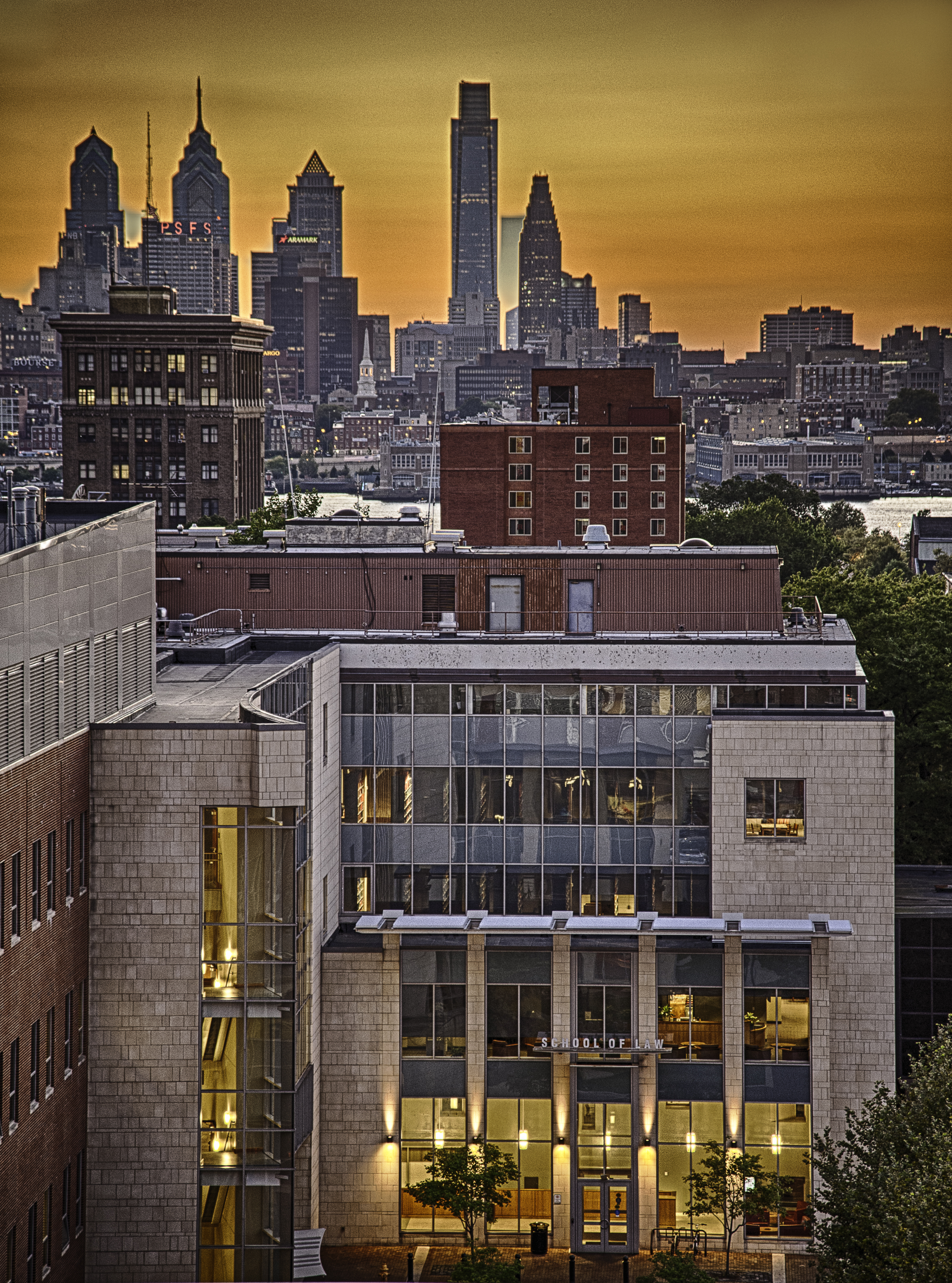 Camden with Philadelphia skyline in the background.
