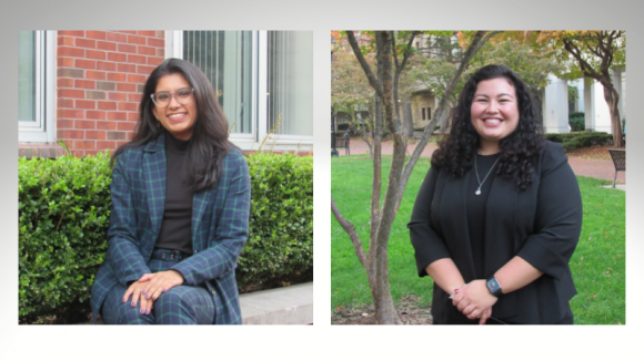 Inaugural Immigrant Rights Clinic Fellows Medha Vengopal and Priscila Abraham